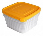 Набор контейнеров д/продуктов 3шт 1,4л СВЧ УНИКО 1/18