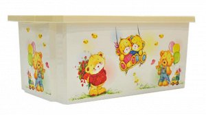 Ящик для хранения игрушек 12л X-BOX Bears 1/4