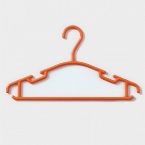 Плечики - вешалки для одежды детские Доляна, 26x15 см, 6 шт, цвет оранжевый