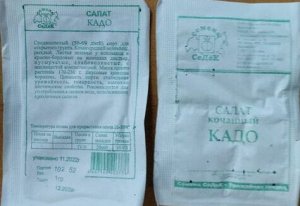 ИП Тарасова Надежда Юрьевна Салат Кадо кочанный, среднеспелый 1гр Седек/БП