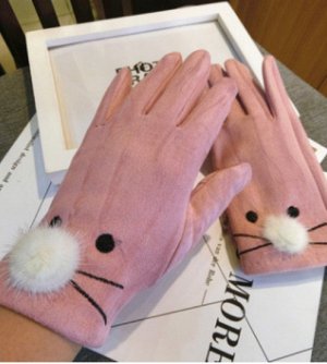 Теплые женские перчатки