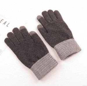 Теплые мужские перчатки для сенсорного экрана