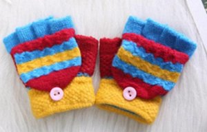 Перчатки-варежки детские утепленные цвет: 4