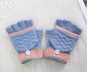 Перчатки-варежки детские утепленные цвет: СИНИЙ