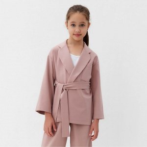 Комплект для девочки (жакет и брюки) MINAKU: PartyDress, пыльно-розовый.