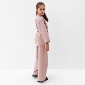 Комплект для девочки (жакет и брюки) MINAKU: PartyDress, пыльно-розовый.