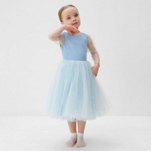 Платье нарядное детское MINAKU: PartyDress, цвет голубой.