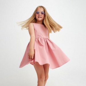Платье детское с карманами KAFTAN 32 (110-116 см), цвет пудра