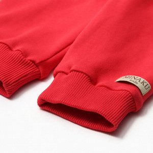 Комплект детский (джемпер, брюки) MINAKU цвет красный.