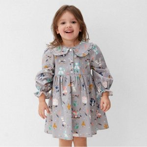 Платье детское с воротником KAFTAN «Зверята»