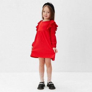 Платье детское с рюшами KAFTAN, красный