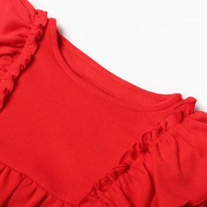 Платье детское с рюшами KAFTAN, красный