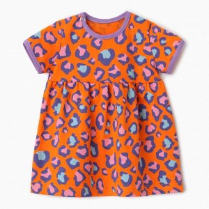 Платье Bloom Baby Лео с кор. рукавом, р. 92 см, оранжевый