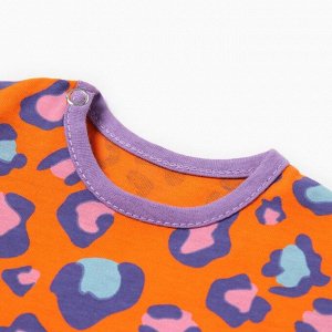 Платье Bloom Baby «Лео», с коротким рукавом, оранжевое