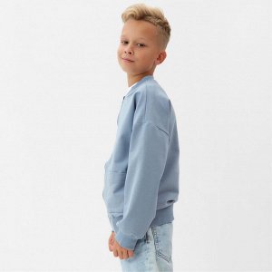 Джемпер для мальчика MINAKU, цвет светло -серый, рост 146 см