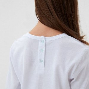 Пижама для девочки (кофта и брюки) MINAKU, цвет белый/мятный.