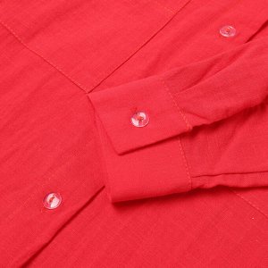 Костюм (рубашка и брюки) детский KAFTAN "Лен", красный