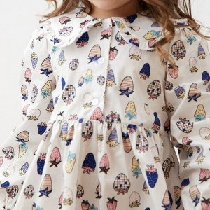 Платье детское с воротником KAFTAN «Ягоды»