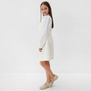 Платье нарядное детское MINAKU: PartyDress, цвет белый.