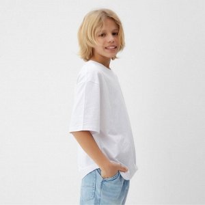 Футболка детская MINAKU:Basic line kids цвет белый.