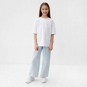 Футболка детская MINAKU:Basic line kids цвет белый.