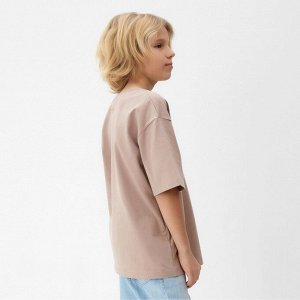 Футболка детская MINAKU:Basic line kids цвет бежевый.