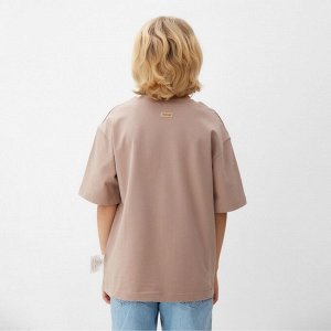 Футболка детская MINAKU:Basic line kids цвет бежевый.