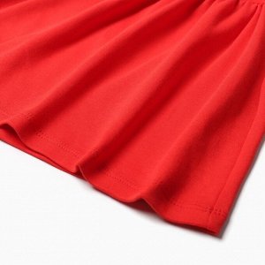 Платье и повязка Крошка Я, рост 68-74 см, красный