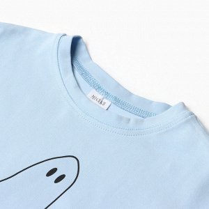 Футболка детская MINAKU: Exclusive print, голубая.