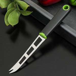 Нож для сыра Доляна Lime, 25*2,3 см, цвет чёрно-зелёный
