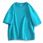 Футболка мужская однотонная OVERSIZE, цвет бирюзовый