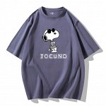 Футболка мужская OVERSIZE, цвет темно-серый, с принтом