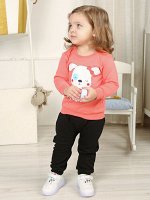 Комплект для девочек Baby Style МД 108. фуфайка с принтом и брюки. Состав: 100% хлопок(интерлок). пр Узбекистан