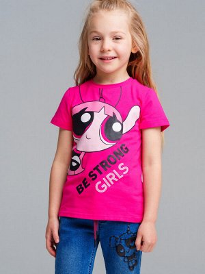 Фуфайка трикотажная для девочек (футболка)