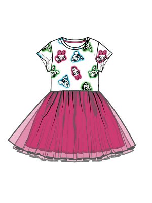 Платье трикотажное для девочек