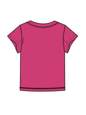 Фуфайка трикотажная для девочек (футболка)