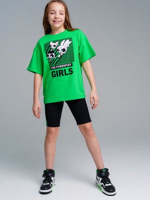 Комплект трикотажный для девочек: фуфайка (футболка), брюки (легинсы)
