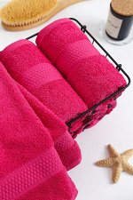 Полотенце махровое, 460 гр/м2, цвет: 106-МАЛИНА