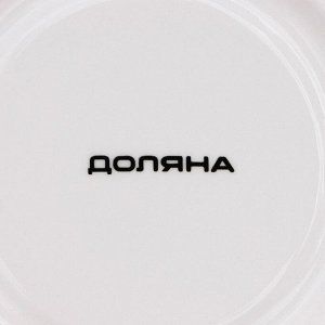Сервиз чайный Доляна «Эвкалипт», 12 предметов: 6 чашек 280 мл, 6 блюдец d=15 см, фарфор