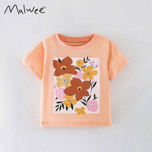 Детская футболка с принтом Цветы
