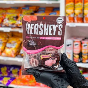 Hershey&#039;s Strawberry choco Daifuku mochi 91g - Японские Моти Herhseys с клубникой