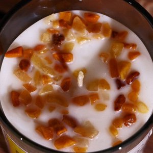 Свеча соевая «7 чакр», с кристаллами, 200 г, Манипура