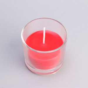 Свеча ароматическая в стакане АЛАНИЯ "Сладкая малина", 5,5 см