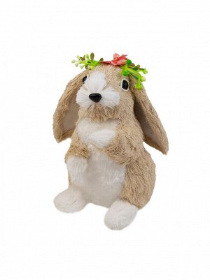 Кролик сувенир 18 х 13 х 14 см пенопласт/трава