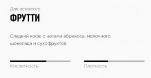 Кофе Для эспрессо  "ФРУТТИ"