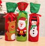 Новогодний мешочек-одежда для бутылок