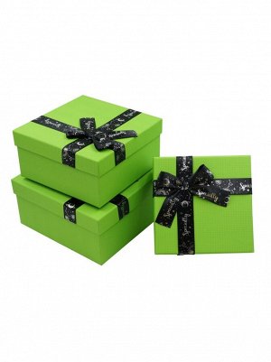 Коробка картон 18,5 х18,5 х9.5 см набор 3 шт цвет микс HS 61-51/52/53/54