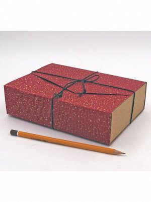 Коробка складная 19 х13,5 х5,5 см микрогофра цвет красный 2 части HS-52-12