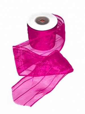 Лента тканная 8 см х15 м 260/60 матерчатая strip цвет ярко-розовый