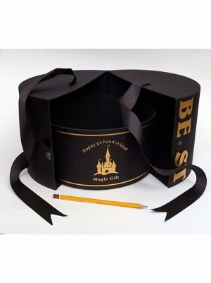 Коробка картон 25,5 х18 см цилиндр Magic цвет МИКС